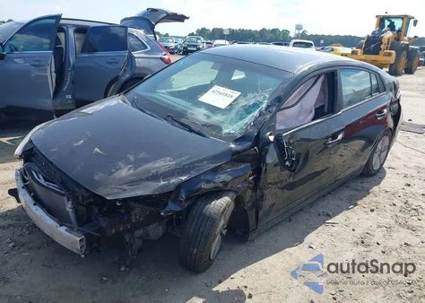 2019 Hyundai Ioniq Hybrid Blue из США, поврежденный, VIN KMHC65LC6KU166853